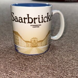Starbucks Collector, Elegant Cream and Blue Saarbrucken  Mug